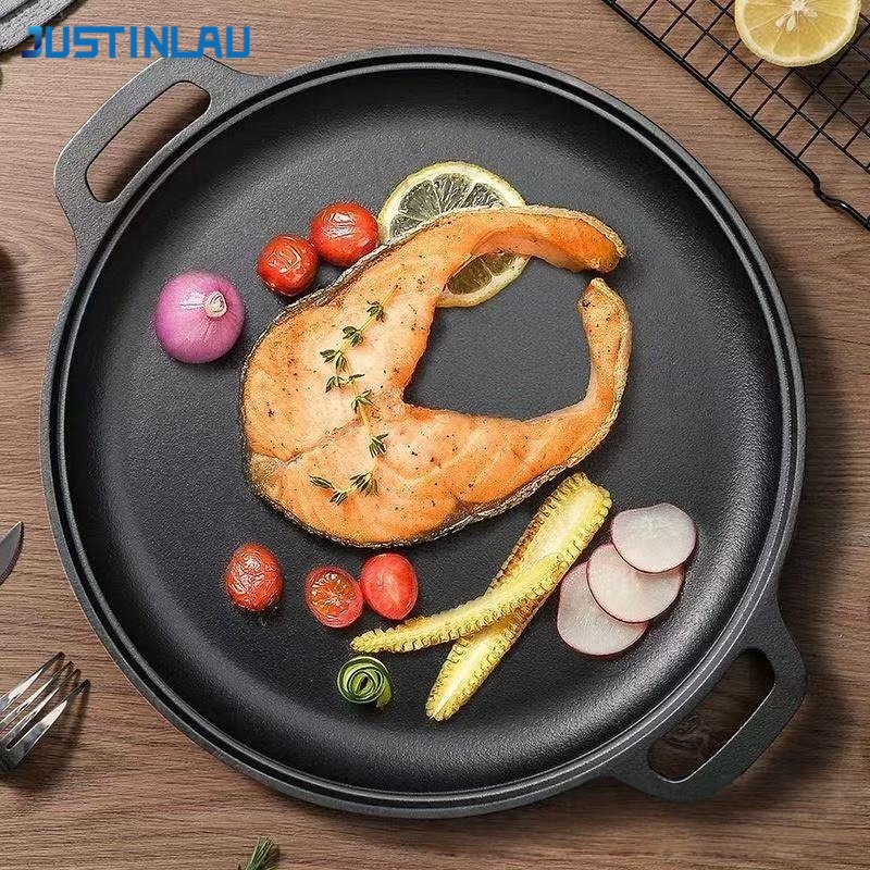 Dosa Pan Iron - Чугунная сковорода JUSTINLAU с двумя ручками