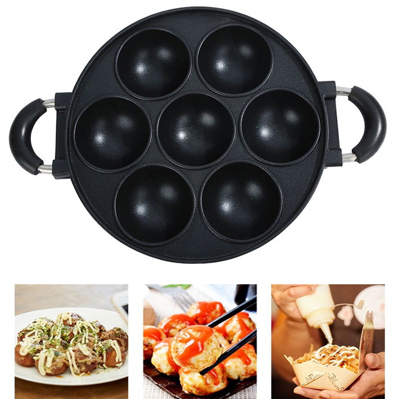 Dosa Pan Iron - 7 отверстий, кастрюля для приготовления пирожных,