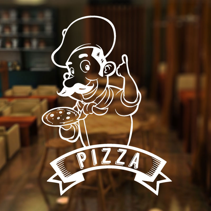 Home Cooking In Italian - Пиццы пиццерия логотип готовка знак окна