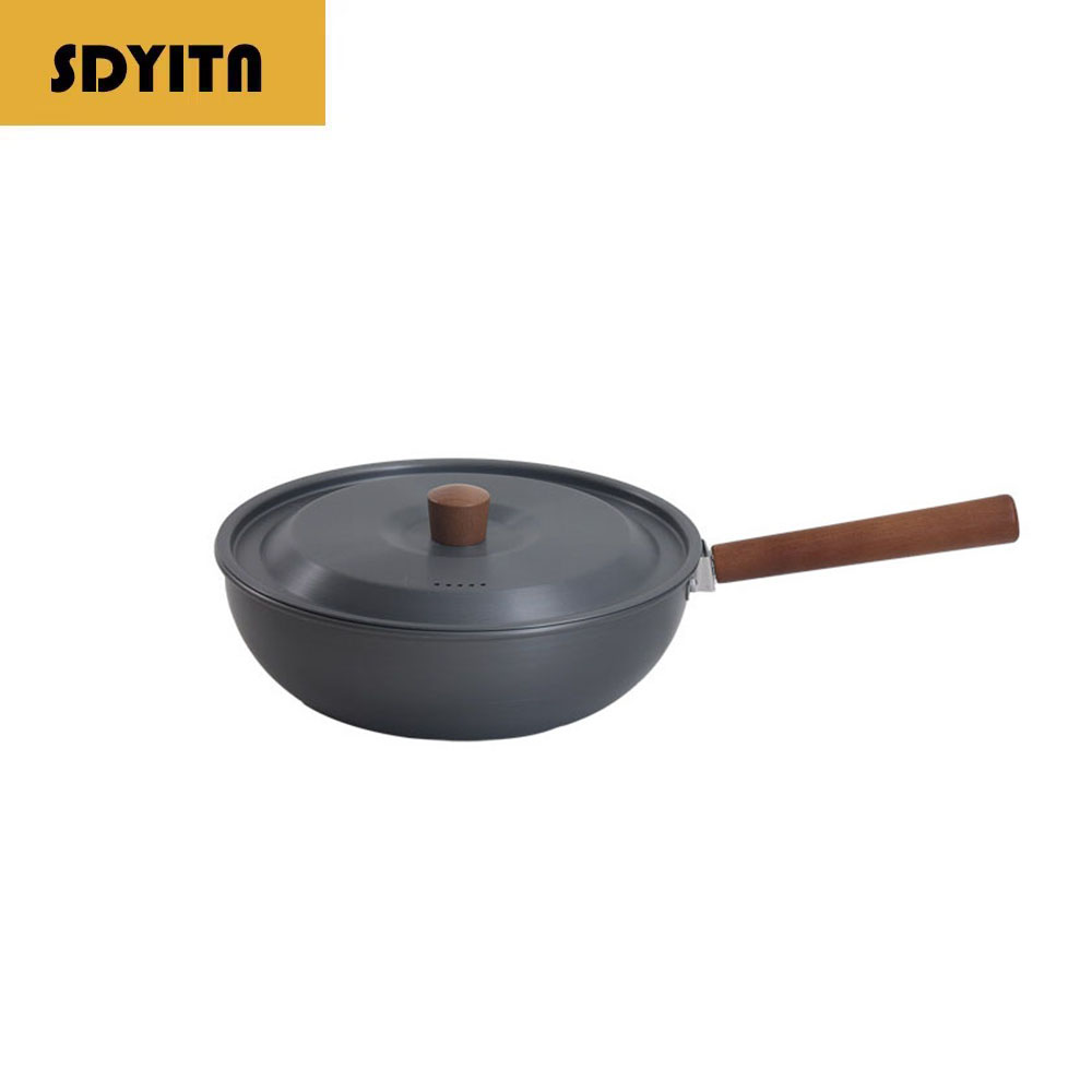 Home Cooking Chinese - Уличная сковорода-вок из алюминиевого сплава со