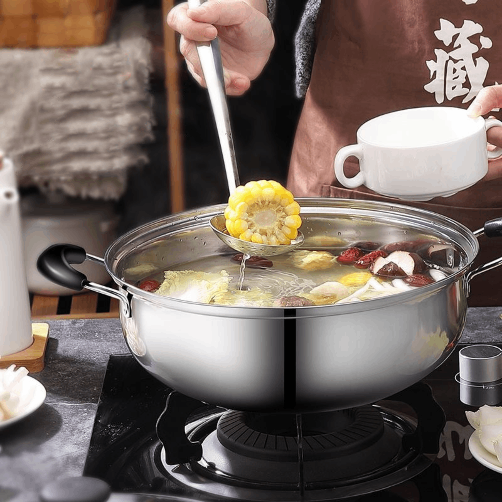 Китайская кастрюля Шабу Шабу,  – обзор и цена Home Cooking Chinese