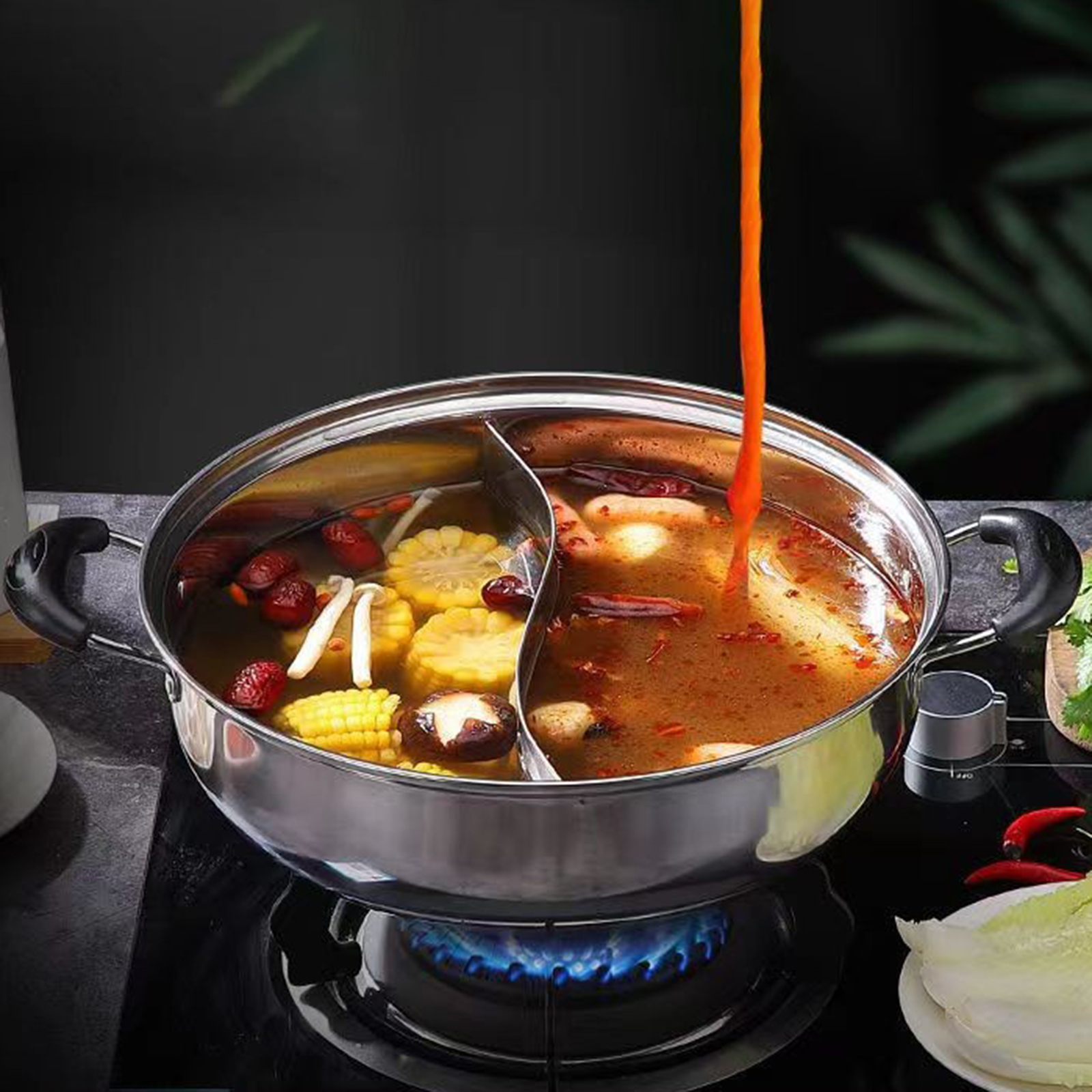 Китайская кастрюля Шабу Шабу,  – обзор и цена Home Cooking Chinese