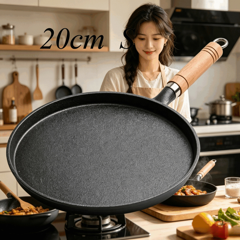 Чугунная сковорода 20 см с дер – обзор и цена Dosa Pan Iron
